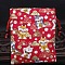 Chinese Style Rectangle Cloth Printed Drawstring Gift Bags, Storage Bags, Dog, 15x12cm