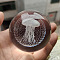 Inner Carving Glass Crystal Ball Diaplay Decoration, Fengshui Home Decor, Jellyfish, 60mm