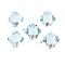 K9 Glass, Imitation Austrian Crystal Beads, Faceted, Bicone, Light Blue, 6x6x6mm, Hole: 0.9mm