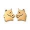 Ion Plating(IP) 304 Stainless Steel Charms, Unicorn, Golden, 14x13x1.4mm, Hole: 1.8mm