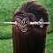 Antique Silver Viking Hair Sticks Hair Pin, Ladies Retro Hair Accessory, Rose Sword Hair Sticks, Tool, 180mm