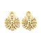 Brass Micro Pave Clear Cubic Zirconia Charms, Snowflake, Golden, 11.5x8.5x2mm, Hole: 2.5mm