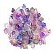 Mixed Styles & Shapes Glass Cabochons/Pendants/Links/Beads, Purple, 8~37x6~20x2.5~10.5mm, Hole: 0.5~4mm