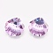 K9 Glass Rhinestone Pendants, Imitation Austrian Crystal, Faceted, Shell, Vitrail Light, 16x16x7.5mm, Hole: 1.6mm