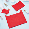 WADORN 3Pcs 3 Style Felt Bags Organizer Insert PURS-WR0006-85B-4