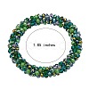6Pcs 6 Colors Glass Beaded Crochet Stretch Bracelets Set BJEW-SZ0002-47-7