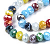 Electroplate Glass Beads Strands EGLA-N002-11-3
