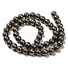 Natural Pyrite Beads Strands G-L031-8mm-01-3