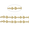 Brass Heart & Oval Link Chains CHC-P010-16G-2