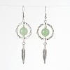 Alloy Natural Mixed Stone Dangle Earrings EJEW-JE02017-2