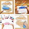 3Pcs 3 Styles PET Out Drawing Painting Stencils DIY-WH0416-0012-3