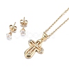Easter 304 Stainless Steel Rhinestone Jewelry Sets SJEW-H301-13G-2