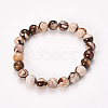 Natural Zebra Jasper Beaded Stretch Bracelets BJEW-Q692-17-8mm-1