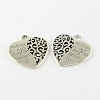Heart with Words Tibetan Style Alloy Pendants X-TIBEP-S295-43AS-RS-1