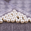 Olycraft Plastic Imitation Pearl Beads OACR-WH0031-30mm-10-1