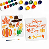 MAYJOYDIY US 1 Set Autumn Theme PET Hollow Out Drawing Painting Stencils DIY-MA0001-58-1