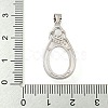 925 Sterling Silver Pendant Cabochon Settings STER-B005-28P-3