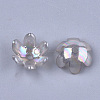 Transparent Acrylic Bead Caps X-TACR-T007-07-3