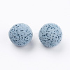 Unwaxed Natural Lava Rock Beads G-I190-14mm-B02-2