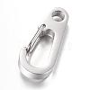 Tarnish Resistant 304 Stainless Steel Keychain Clasp Findings STAS-R065-75-1