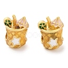 Alloy Enamel European Beads ENAM-M008-09G-01-1