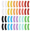 Pandahall 100Pcs 10 Colors Opaque Acrylic Beads OACR-TA0001-22-2