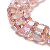 Electroplate Glass Beads Strands EGLA-D030-19O-3