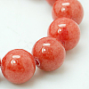 Natural Mashan Jade Round Beads Strands G-D263-6mm-XS03-1