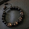 Alloy Skull Beaded Stretch Bracelets for Men PW23032791978-2