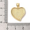 Brass Micro Pave Cubic Zirconia Pendants KK-K385-58G-4