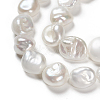 Natural Baroque Pearl Keshi Pearl Beads Strands PEAR-K004-33-4