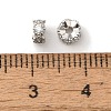 Brass Micro Pave Cubic Zirconia Beads KK-C072-22P-01-2