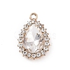 Alloy Rhinestone Pendants ALRI-C008-54LG-2