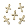 Brass Tiny Cross Charms KK-L205-09-A-2