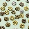100Pcs 4 Colors Gear Tibetan Silver Alloy Spacer Beads TIBEB-YW0001-66-6