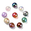 UV Plating Rainbow Iridescent Acrylic Beads PACR-E001-03-2