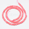 Natural White Jade Bead Strands G-R344-4mm-14-2