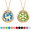 304 Stainless Steel Pendant Necklaces NJEW-SC0001-04G-1