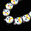 Handmade Bumpy Lampwork Beads Strands LAMP-Q031-013-3