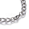 304 Stainless Steel Curb Chain Necklaces NJEW-F242-11P-3