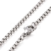 201 Stainless Steel Chain NJEW-C034-25AS-3