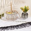 Gorgecraft 4 Yards 2 Colors Pleated Chinlon Tulle Lace Ribbon OCOR-GF0002-10-6