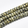 Natural Dalmatian Jasper Beads Strands G-T122-02L-1