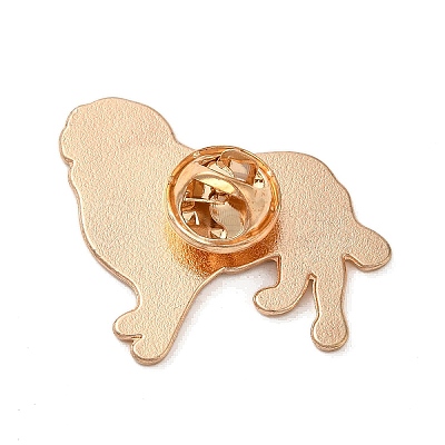 Black Golden Zinc Alloy Brooches JEWB-O014-01-1