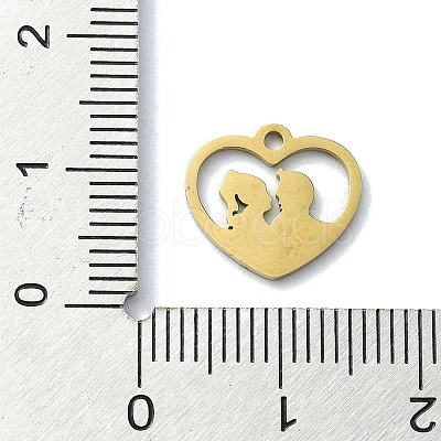 304 Stainless Steel Charms STAS-C097-38A-G-1