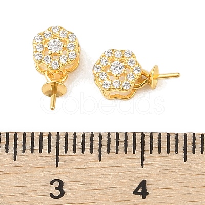 925 Sterling Silver Micro Pave Cubic Zirconia Peg Bails Pendants STER-B004-06G-02-1