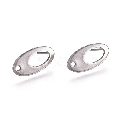 Non-Tarnish 304 Stainless Steel Stud Earring Findings X-STAS-E482-01P-1