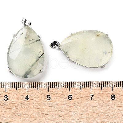 Natural Prehnite Pendants G-U002-01P-H-1