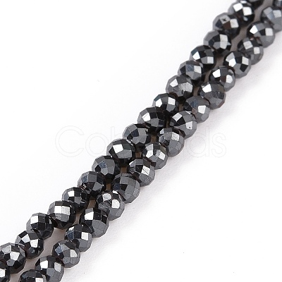 Electroplate Non-magnetic Synthetic Hematite Beads Strands G-L487-B-15-1