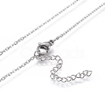 Non-Tarnish 304 Stainless Steel Pendant Necklaces NJEW-F274-03P-A-1